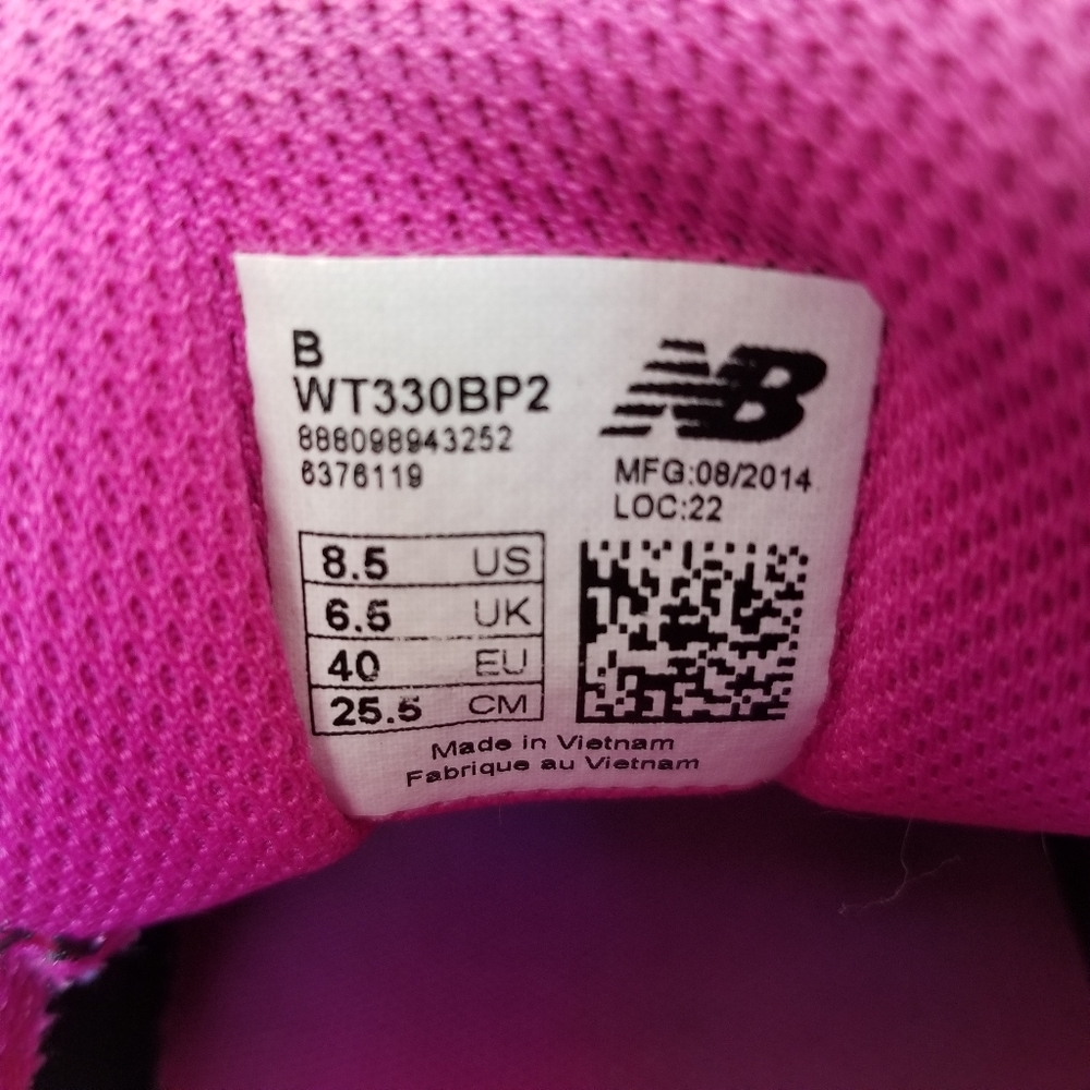 New Balance 330 v2 Grey Purple Lightweight Trail Running Shoe 8.5M - Picture 7 of 8
